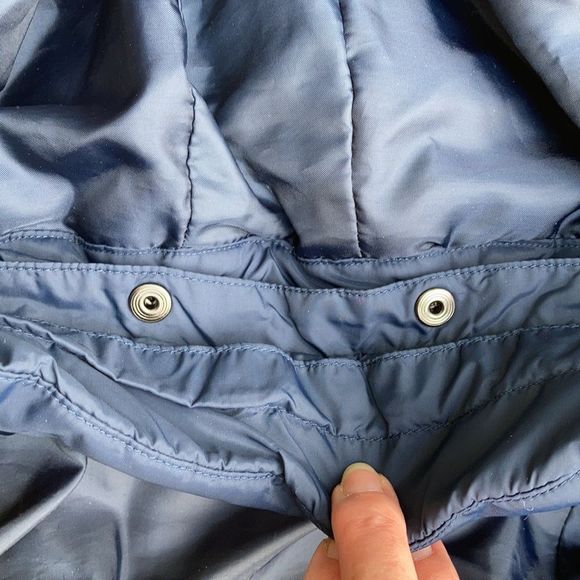 H&M Hooded Blue Puffer Jacket Size 3-4 Year Old - Picture 11 of 12